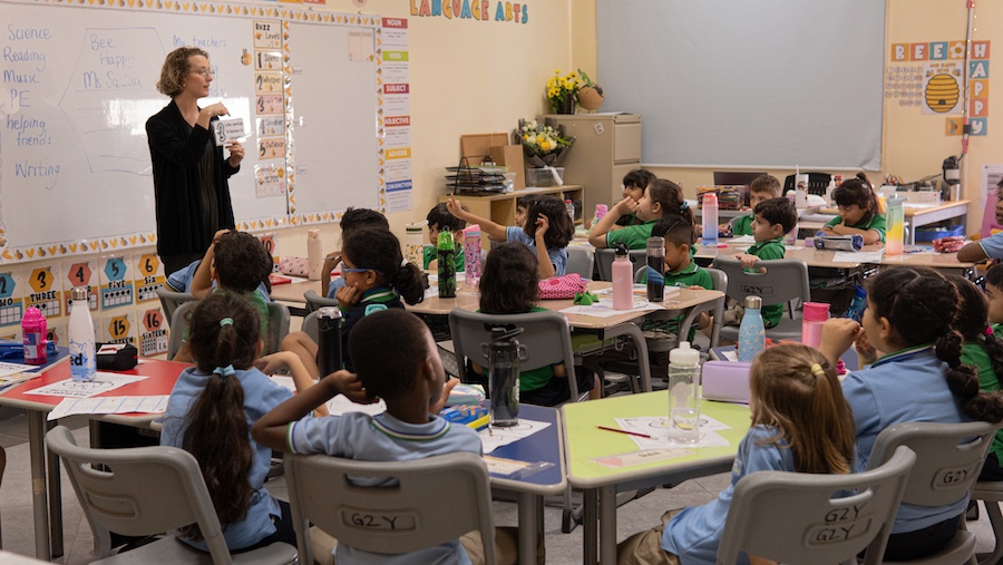 middle school language arts classroom